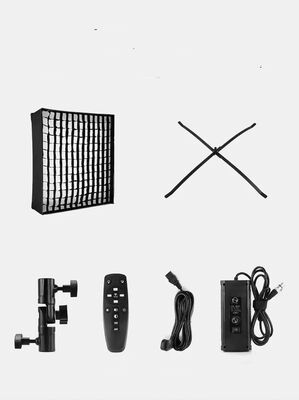 Portable Roll-up LED Light Adjustable Color Temperature 3200K-5600K Remote Control 200W Grid Softbox for Photography Live サプライヤー